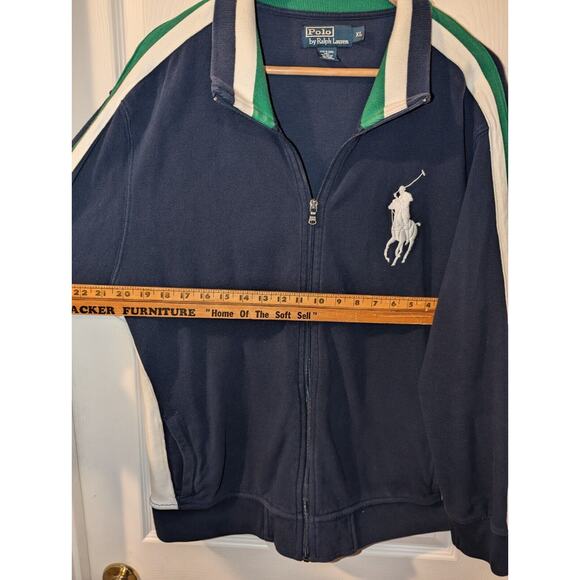 POLO RALPH LAUREN Jacket Mens XL Blue Green White Wimbledon Ball Boy Tennis - Picture 5 of 7